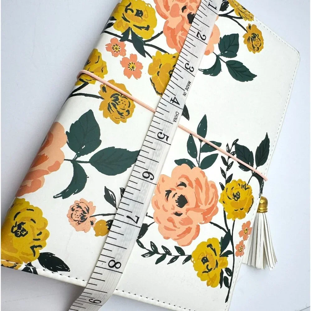 Crate Paper Floral Journal Cover With 2 Inserts Tassel Closure